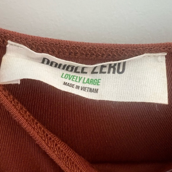 Elegant Rustic Brown Women's Bodysuit Top - Picture 4 of 5